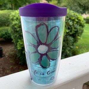 Tervis Life is Good Daisy Insulated Tumbler~16 oz.~NWOT!